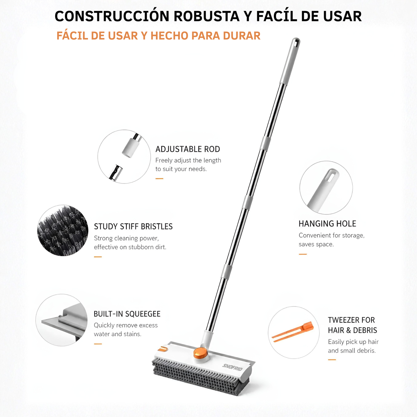 Cepillo para fregar 3 en 1